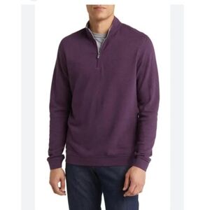 Peter Millar Crown Comfort Interlock Quarter Zip Pullover Sweatshirt Xtra Large